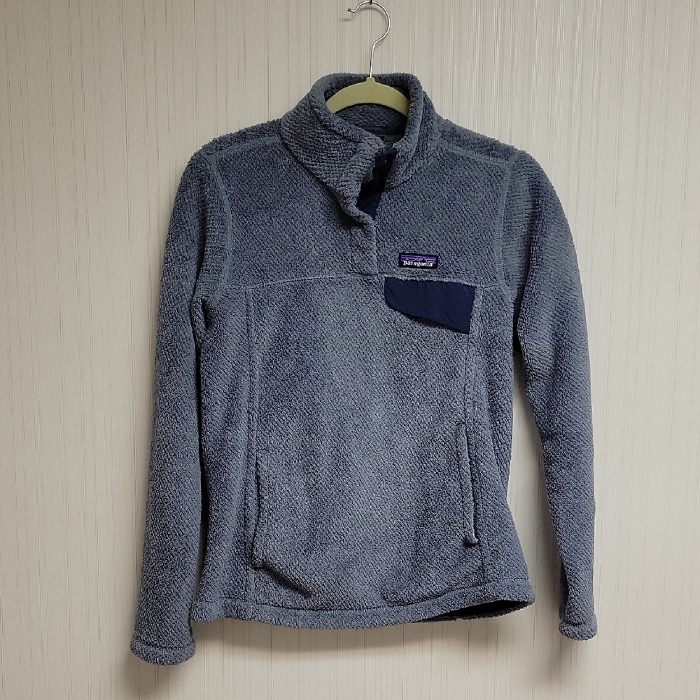 Patagonia women's re-tool Gray Fleece Pullover sz small gorpcore hiking
